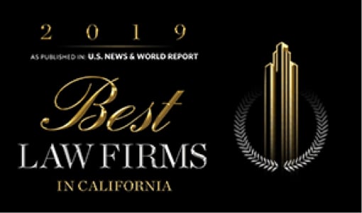 2019 | As Published In U.S. News & World Report | Best Law Firms | In California